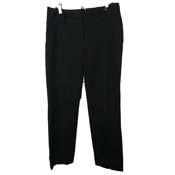Talbots Woman 6 Trousers Black Signature Slim Straight Pocket Pants - Picture 1 of 12